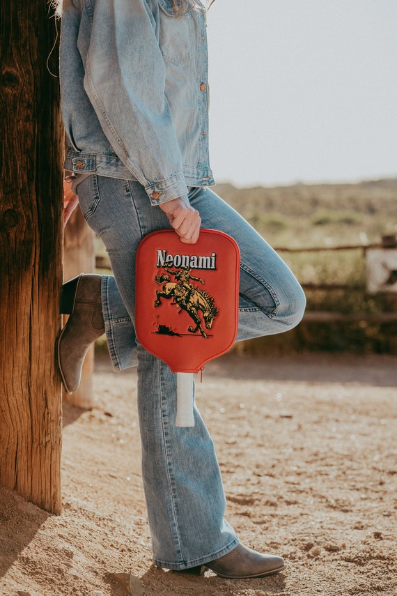 Cowboy Pickleball Paddle Cover, Desert Themed, Pickleball Gear, High Quality Sports Gear, Gifts For Her, Gifts For Him, Pickleball Gifts