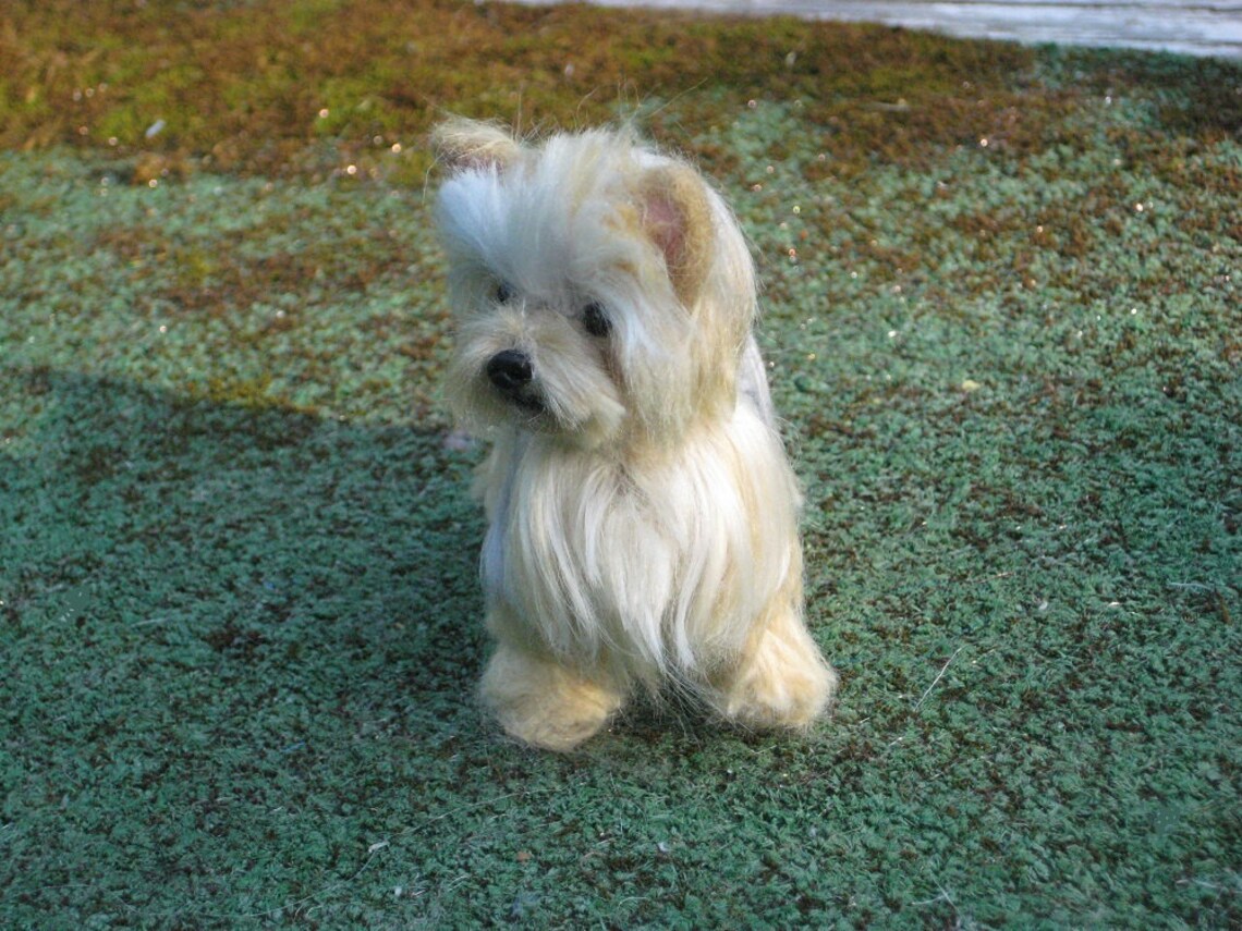 Needle Felted Yorkie /Custom Miniature Sculpture of your pet / Etsy