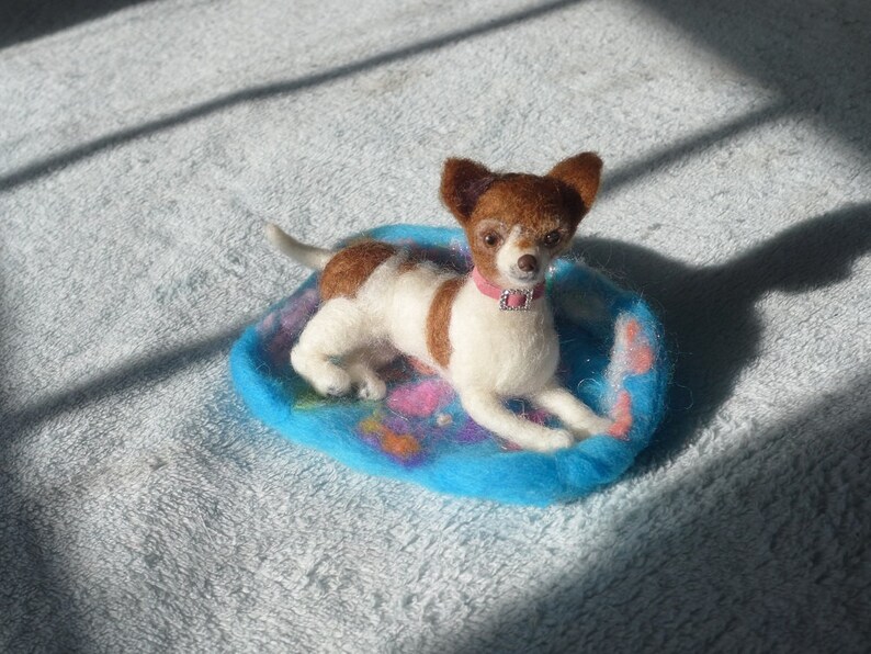 Needle Felting Dog Kit curly fur /Diy Craft Kit Etsy