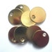 Twenty (20) Blank Round Brass tags for stamping / engraving - 18 gauge 1 inch