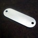 Qty 10 Thin Rounded rectangle aluminum blank tags double hole 5/8" X 1-15/16"