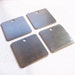 Listing for Chelsea D'Amico Qty 30 LARGE Square Blank Aluminum engraving or stamping plates tags 1.5 inches metal