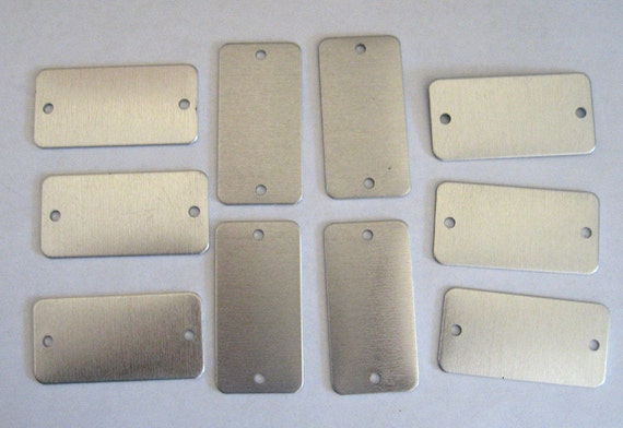 Twenty Five Finished Blank for Hand Stamping and More 1//2 X 2 Long Copper Id Tag Stamping Blanks 25 Deburred 20 Gauge