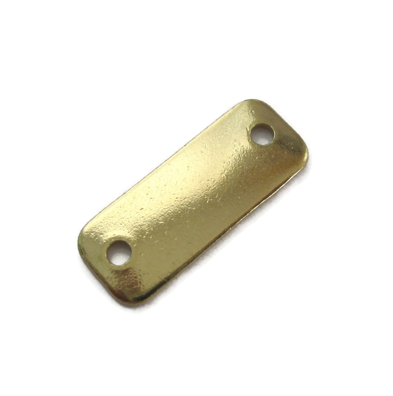 Luejnbogty 25 Pcs 1.5inch Brass Valve Tags Stamping Blank