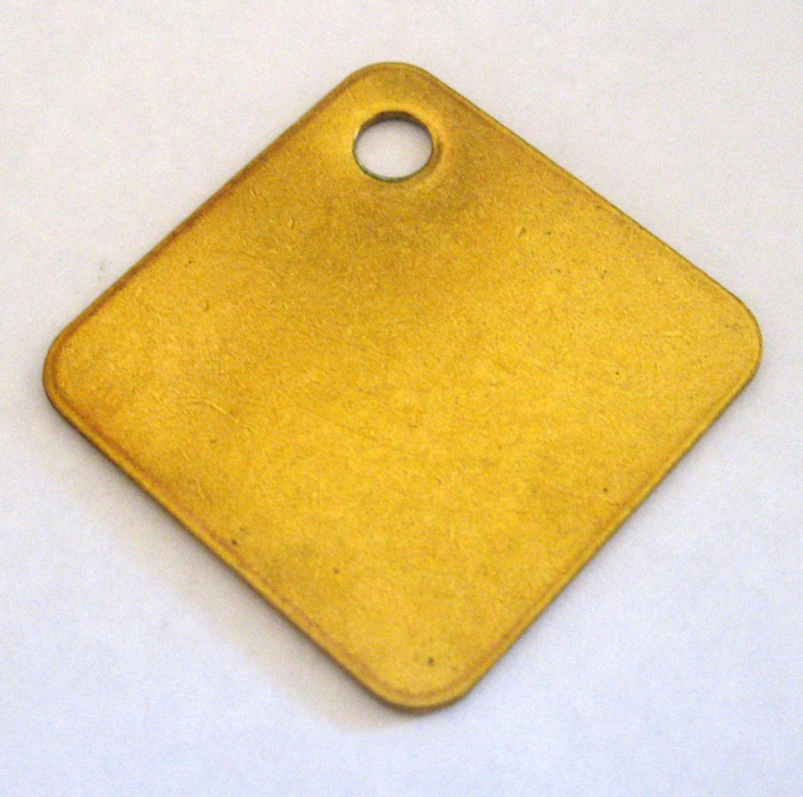 5 Diamond Shaped Brass Blank Tags 1.25 Inch - 18 Gauge - Etsy