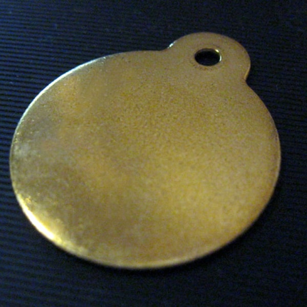 Brass Dog Tag Blanks Etsy Canada
