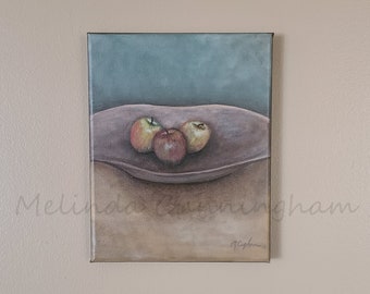 Original Fine Art Painting - Acrylic on Canvas - 8" x 10" - "Pippins" (FRAME NOT INCLUDED)