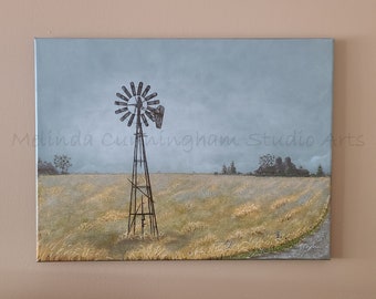 Original Fine Art Painting - Acrylic on Canvas - 18" x 24" - "Still Standing" (FRAME NOT INCLUDED)