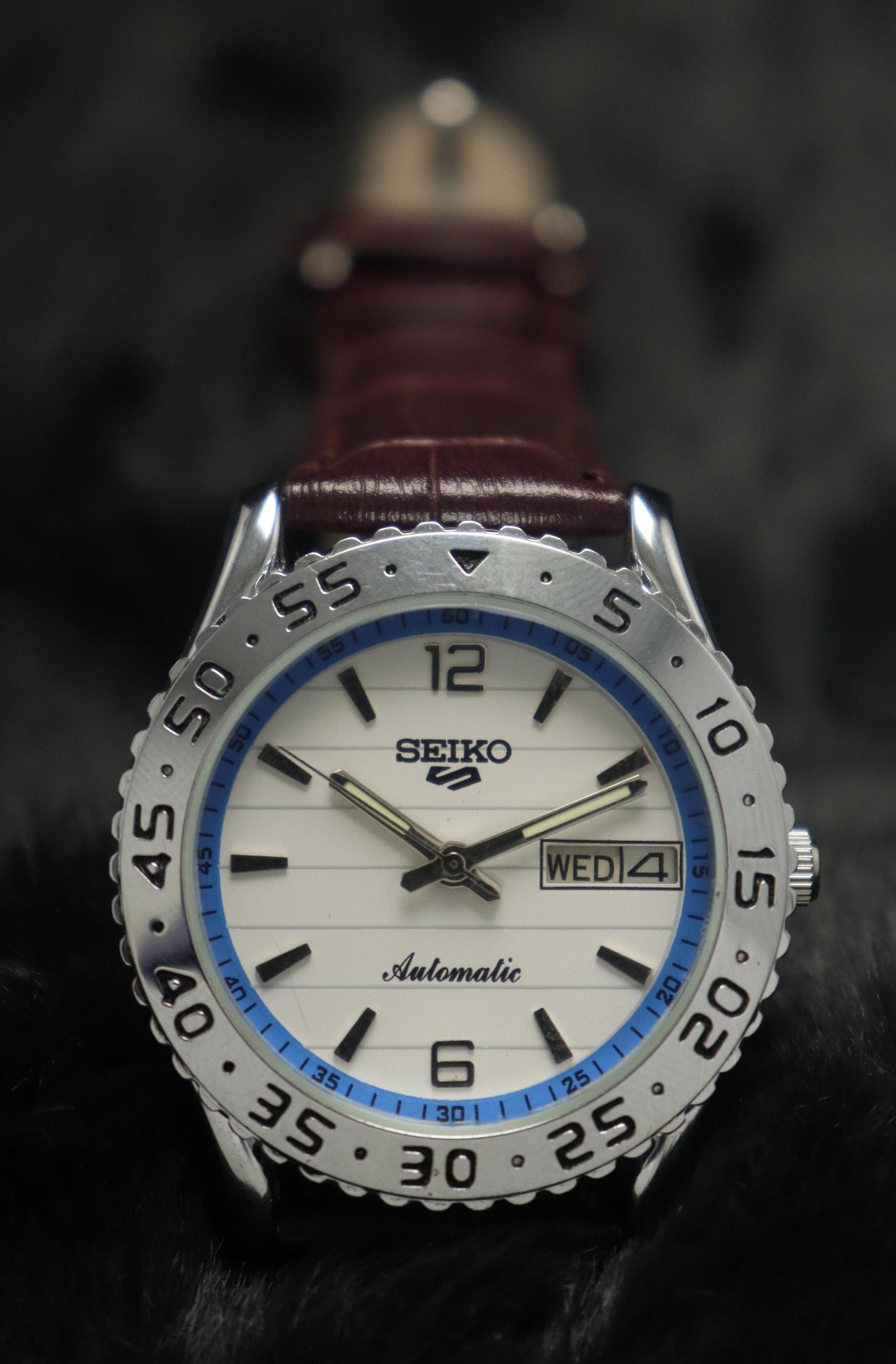 Seiko 5 Automatic Movement Cal. 6309 Japan Made Men s Watch. Seiko 5 Fixed Bezel Automatic Men s Watch. Etsy UK