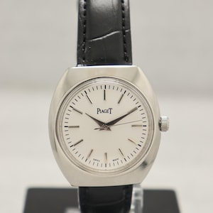 Vintage Piaget White Dial Manual Winding Swiss Movement Men&#39;s Watch