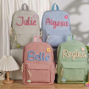 Sac à dos personnalisé pour tout-petit avec nom, sac à dos préscolaire, sac à dos pour enfant, sacs d'école faits main pour tout-petits, cadeau pour garçon et fille