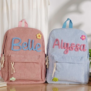 Sac à dos personnalisé pour tout-petit avec nom, Sac à dos préscolaire, Sacs d'école faits main pour tout-petits, Cadeau personnalisé pour tout-petit, Noël pour enfants