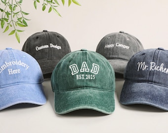Personalized text embroidered hat,Custom embroidered logo baseball cap,Vintage baseball cap,Bachelorette hat,Unisex baseball cap,Custom Cap