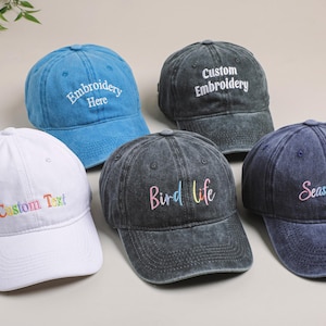 Personalized text embroidered hat,Vintage baseball cap,Bachelorette hat,Custom embroidered logo baseball cap,Unisex baseball cap,Custom Cap