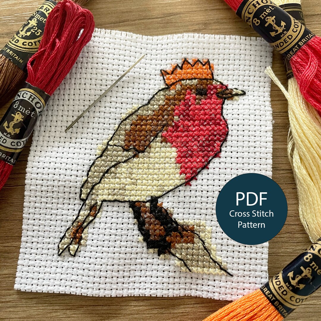 Mini Robin Cross Stitch Pattern PDF Only - Etsy