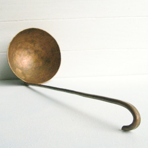 Rustic Hammered Copper Ladle ....... Hand Forged