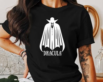 Dracula T-Shirt: Gothic Vampire Graphic Tee - Halloween Apparel