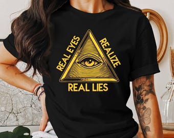 All Seeing Eye Graphic T-Shirt: Conspiracy Design, Unisex Fit