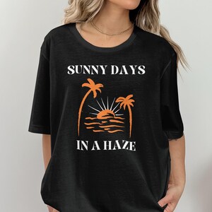 Tropical Sunset T-Shirt: Palm Tree Beach Vibes - Summer Apparel