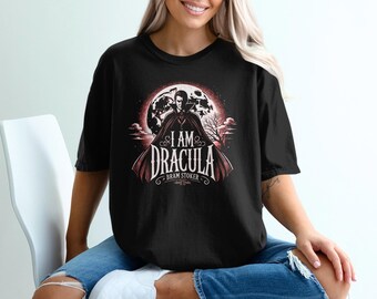 Dracula T-Shirt: Bram Stoker Vampire Tee - Gothic Horror Halloween
