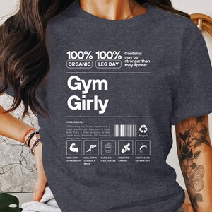 Gym Girly T-Shirt, Workout T-Shirt, Leg Day Shirt, Fitness Apparel, Funny Gym Tee, Gift for Gym Lover, Weightlifting Shirt