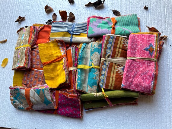 thumbnail image 2 of Wholesale Mix Lot Of Vintage Cotton Fabric Remnants – 5" Charm Squares, Multicolor Floral 2 of 4