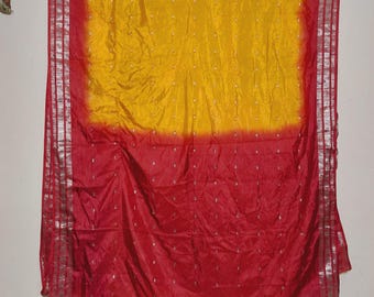 Recycled Silk Sari Fabric: Indian Ethnic Textile, Dressmaking Craft