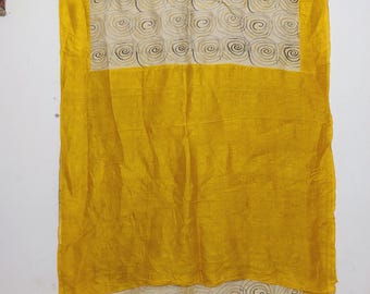 Recycled Silk Sari Fabric: Indian Ethnic Textile, Dressmaking Craft
