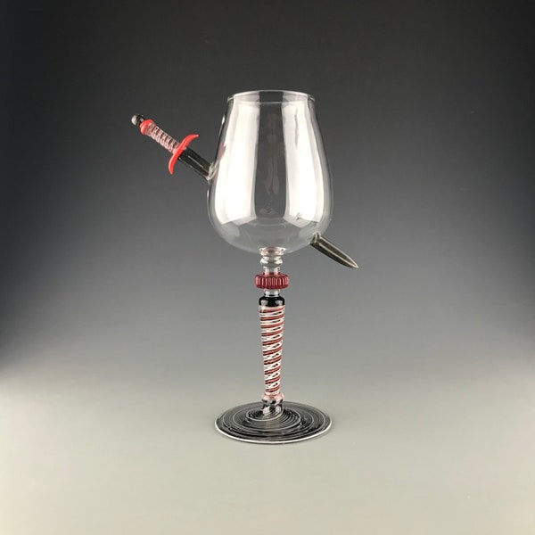 Execution #2 - Flameworked borosilicate drinking glass by Beau Barrett