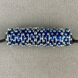 Transparent Aqua Blue Super-Bling Discs (10) Lampwork Glass Beads by Shani Barrett