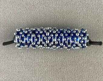 Transparent Aqua Blue Super-Bling Discs (10) Lampwork Glass Beads by Shani Barrett