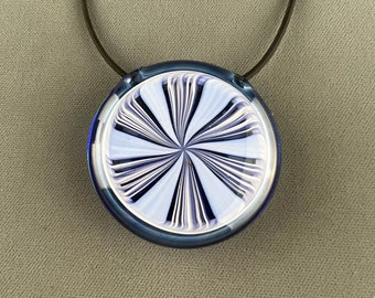 Threaded Terminus - Flameworked borosilicate glass pendant by Beau Barrett