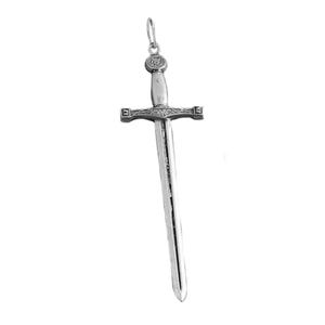Silver sword pendant, sword necklace, master sword, warrior sword jewelry - mens sword necklace, witcher sword, viking sword pendant