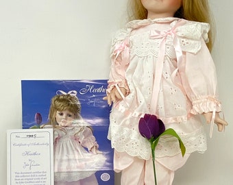 Hamilton Collection Heather Porcelain Doll By Joke Grobben