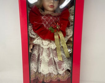 Holiday Elegance Special Collector's Edition Porcelain Doll 17”