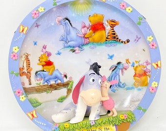 together is the funnest way to be "Winnie the Pooh Plate" - First issue in Hundred Acre Happiness