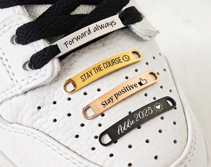 Custom Sneaker Tag, Personalized Name Engraved Tag, Marathon Gift, Track and Field Tags, Running Group Gifts, Inspirational Runner Gift