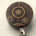 Clockwork Rose HEAVY DUTY Steel Cable Badge Holder