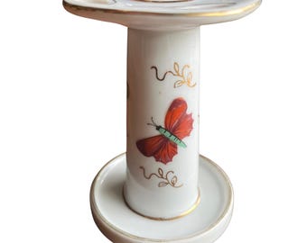 Vintage Ardalt Lenwile China Hand Painted Butterfly Toothbrush Holder