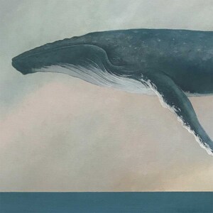 Descend, Humpback Whale 11x14 Art Print image 4