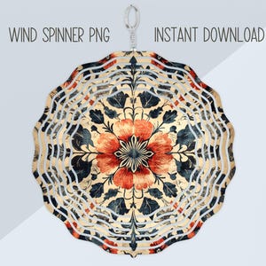 Mandala Tapestry Wind Spinner PNG, Colorful Wind Spinner Sublimation Design, Instant Download, Vibrant Windspinner Image, Home Decor Art
