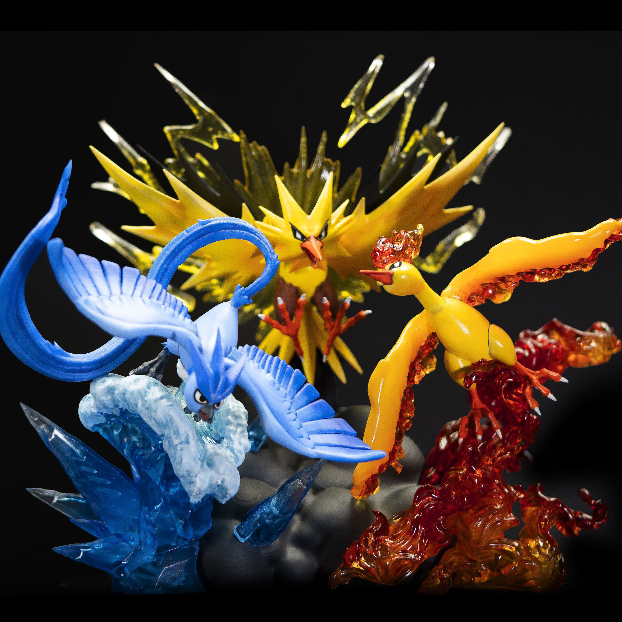 Trio Legendary Birds - Zapdos Moltres Articuno - Etsy