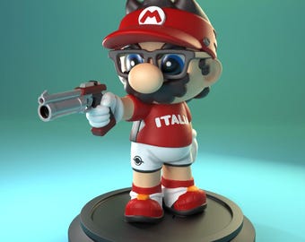 Chibi Mario shooter
