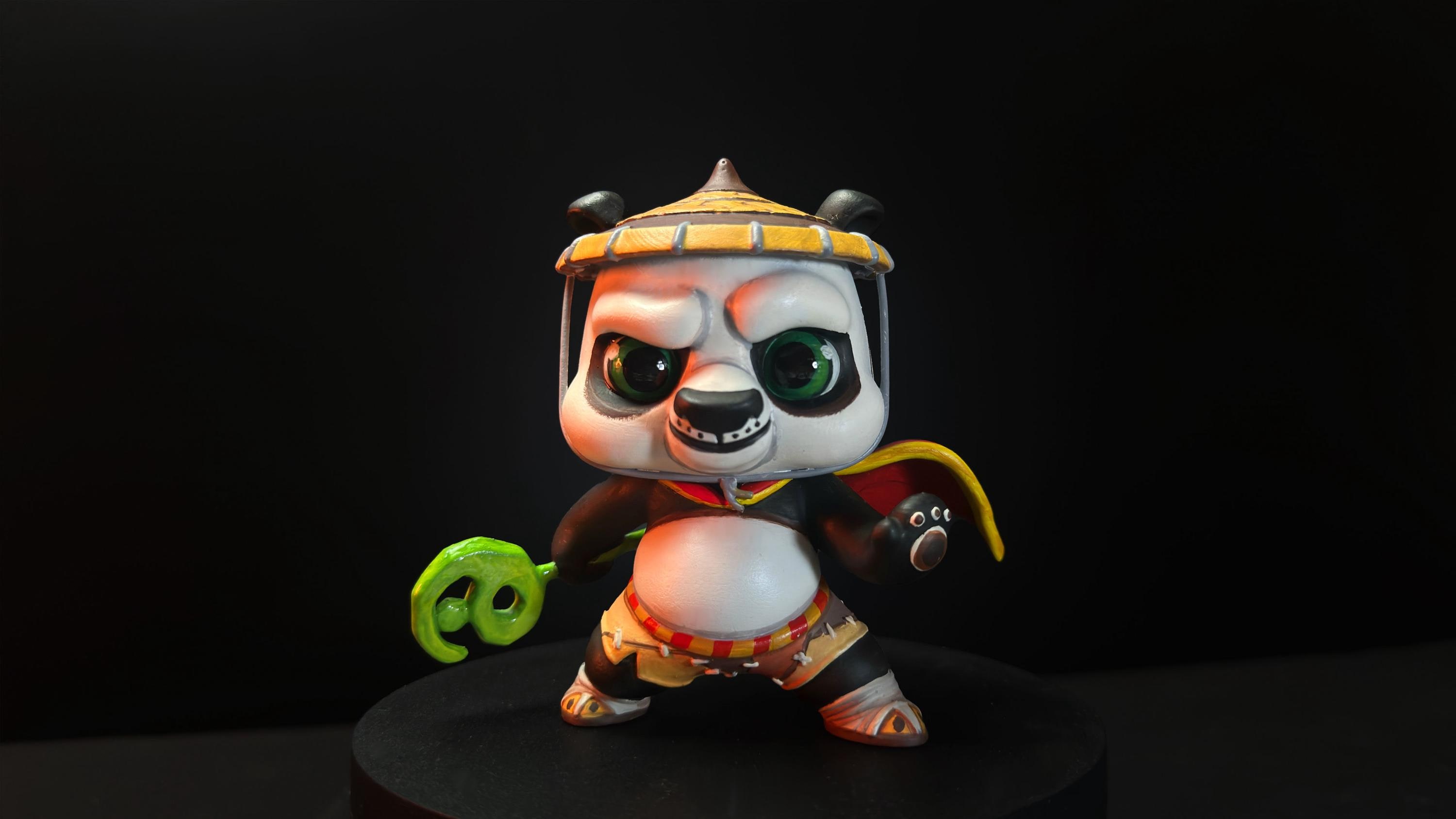 Figurine Pop Kung Fu Panda #252 pas cher : Po avec chapeau