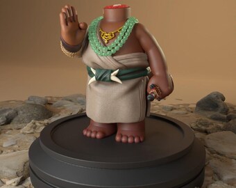 Chibi Headless Monk Bodhisattva Lingji