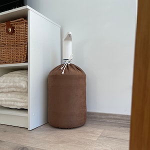 Brown Water Bottle Cover. 5 Gallon Top Spout Cover. Water Cooler Cover. Carboy cover. Water Jug Cover. 19 L Dispenser Cover. Home Decor.