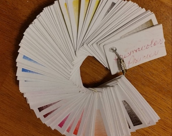 Blank Swatches and Cables for Your Colored Pencils