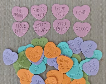 40 total mini WORD HEARTS for your friends and family on Valentine's Day