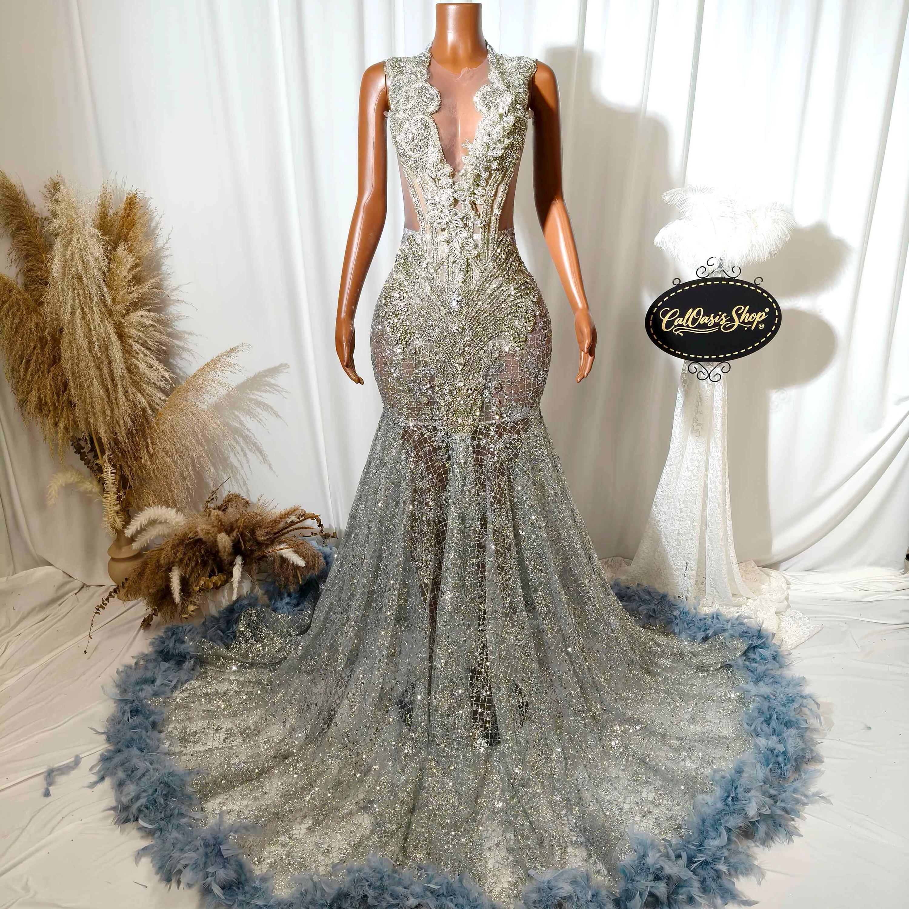 strapless open back dress Black Court Train Beaded Sweetheart Sparkle Long Prom Dresses main image 0