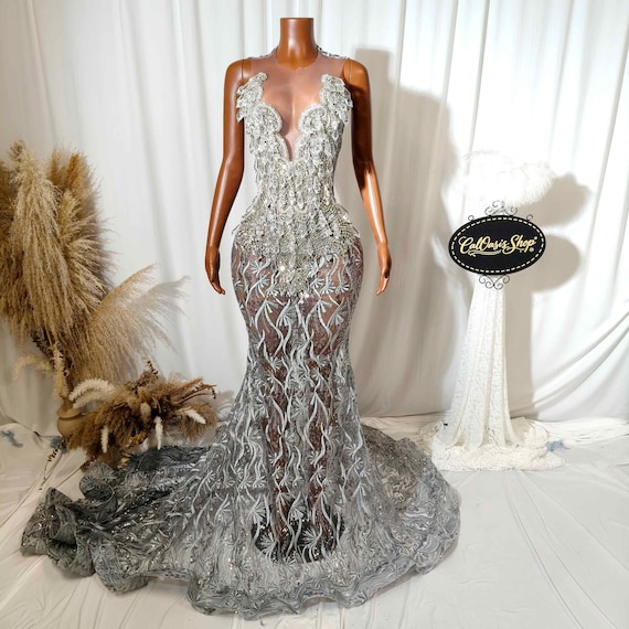 silver dresses for wedding party New Arrival Dress Glitter Sequins Birthday Gown Evening Dress Y4228 youll steal the show Luxury Silver Rhinestone Applique Prom